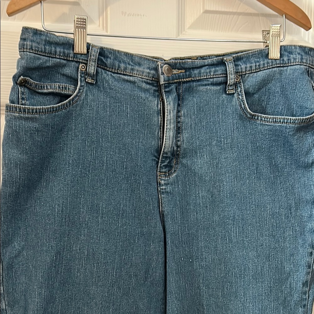 Classic Blue Denim  Cropped Jeans